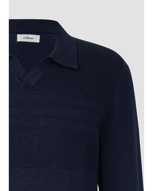 S.oliver Pullover in Blue für Herren