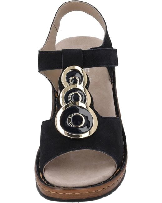 Ara Black Sandale Key West 20301