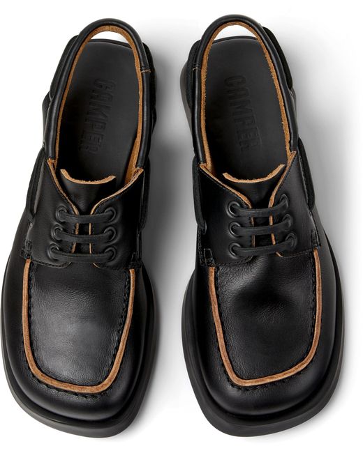 Camper Black Mokassin 'Dana'