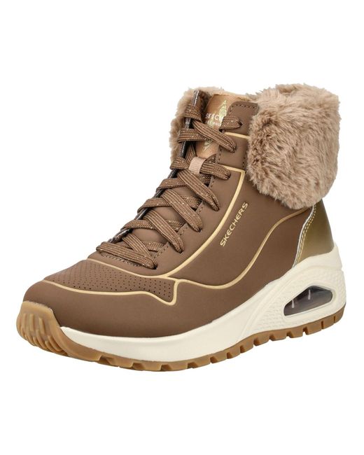 Skechers Brown Schnürstiefelette Uno