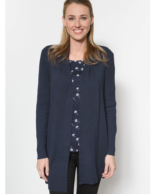 Fransa Blue Strickjacke Frzubasic
