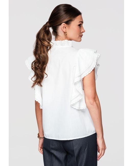 Ombre White Bluse