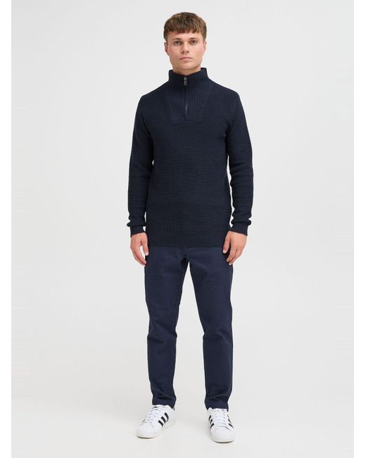 Solid Pullover Reco in Blue für Herren