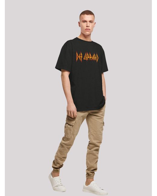 F4NT4STIC T-Shirt Def Leppard in Black für Herren