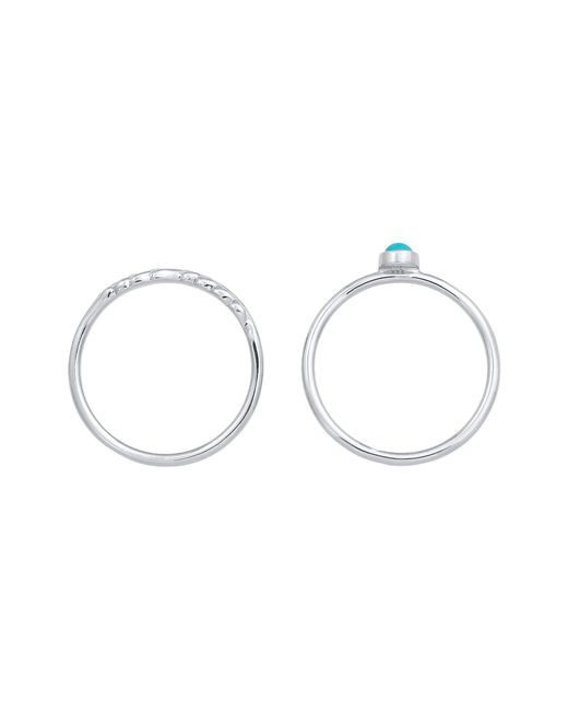 Elli Jewelry Multicolor Ring Feder