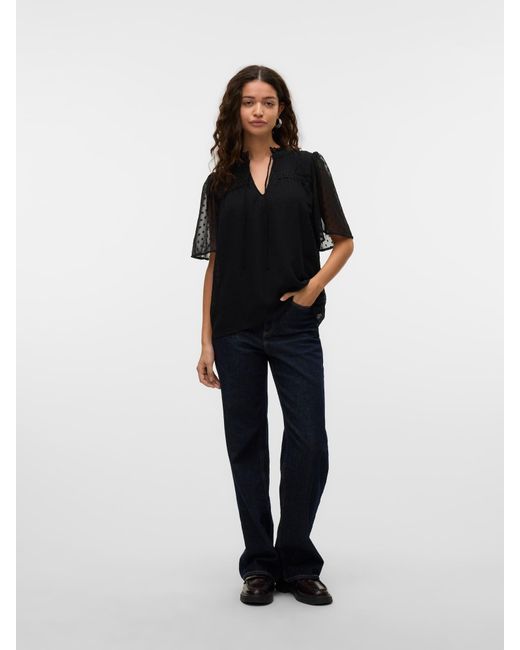 Vero Moda Black Bluse 'Vmleah'