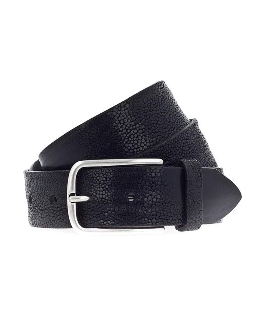 Vanzetti Ledergürtel 3.5Cm in Black für Herren