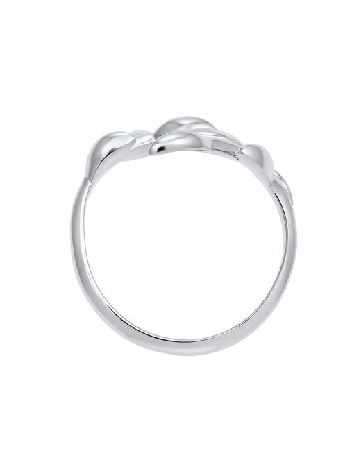 Elli Jewelry Metallic Ring Blatt