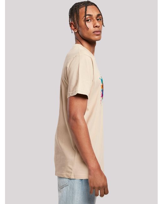 F4NT4STIC T-Shirt Bunte Fußball Grafik in Multicolor für Herren