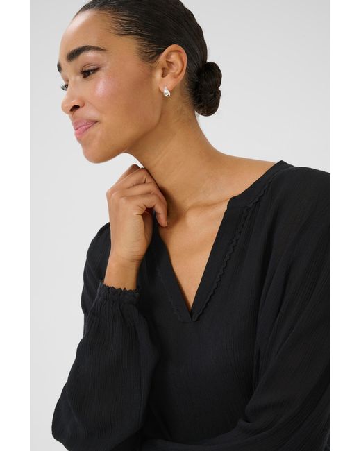 Kaffe Black Bluse Kano