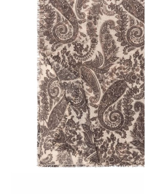 Roeckl Brown Schal Soft Paisley