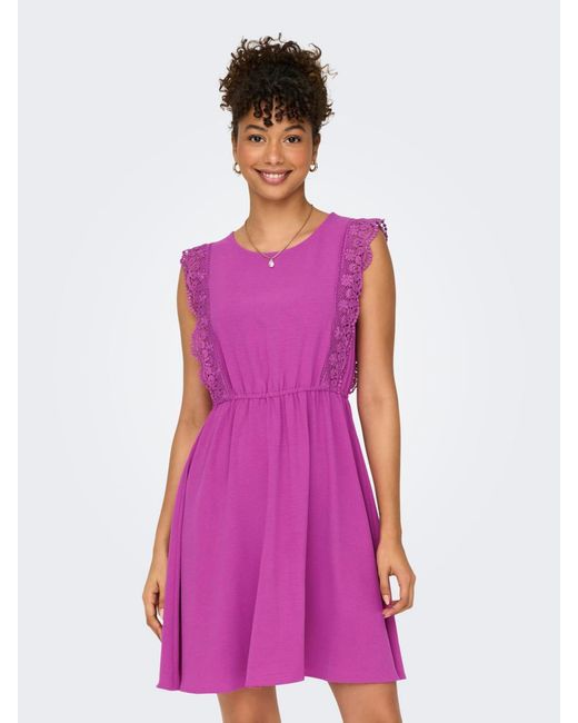 ONLY Purple Kleid 'mette'