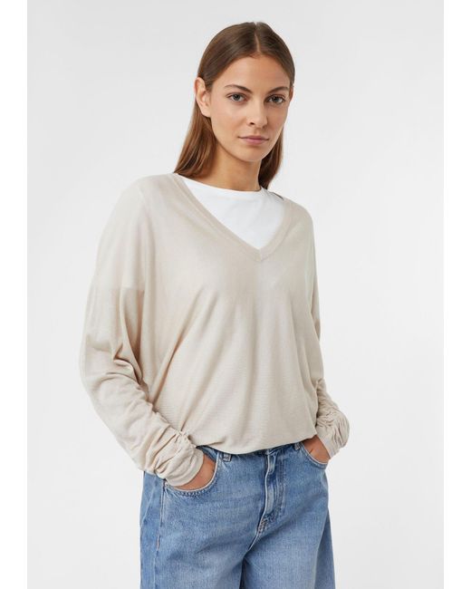 Comma, White Pullover