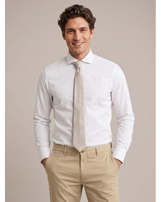 Suitable Krawatte in White für Herren