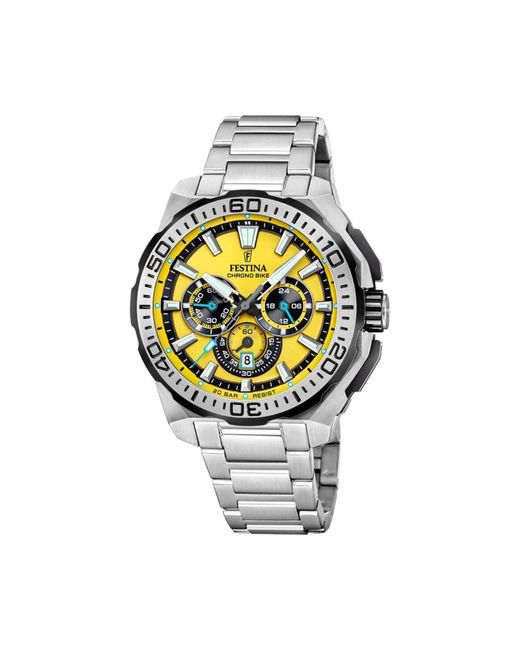 Festina Analoguhr Chronograph Chrono Bike in Metallic für Herren