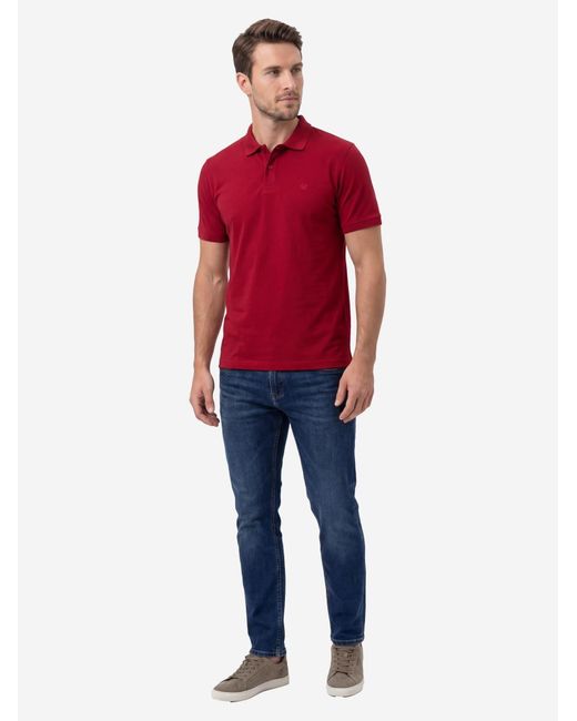 RAGMAN Shirt Basic in Red für Herren