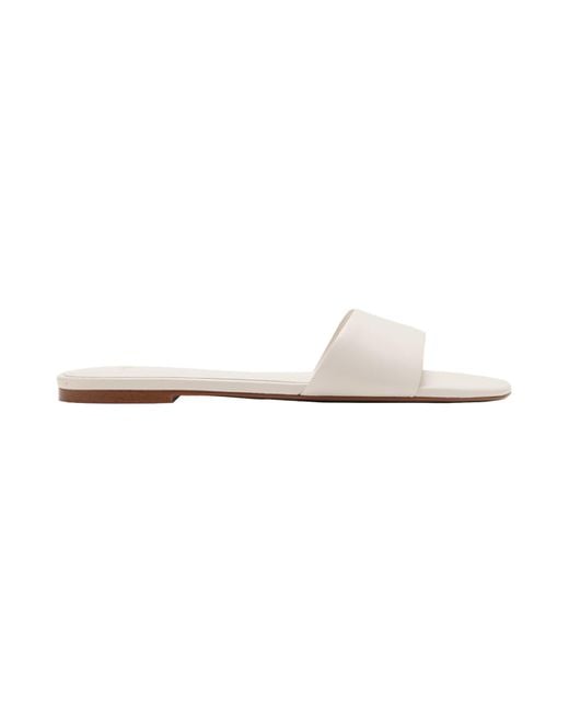 Mango White Pantolette Amelia