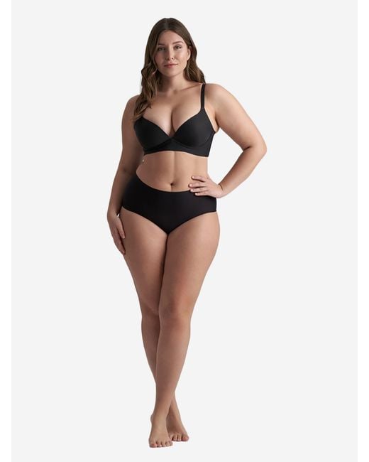 Bye Bra Black Shapingslip Uni Stretch High Brief