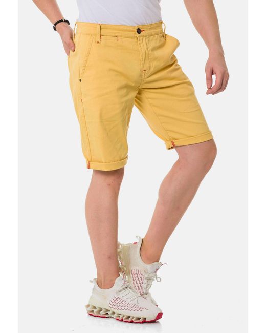 Cipo & Baxx Shorts in Yellow für Herren