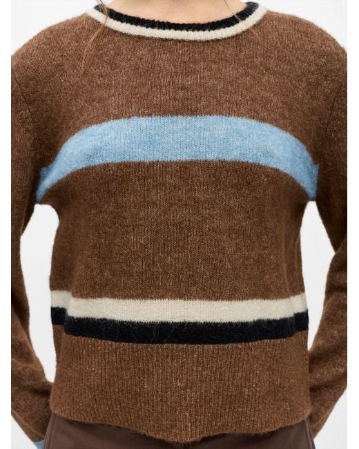 Object Brown Pullover Objaggie