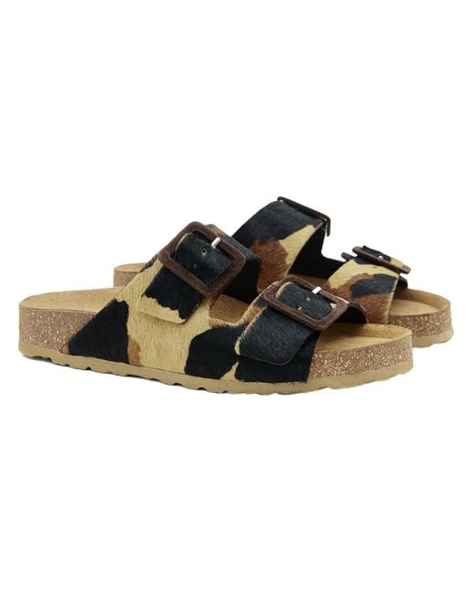 Desa Black Pantolette Folien