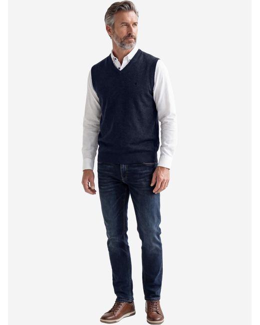 Redmond Pullover Basic in Blue für Herren