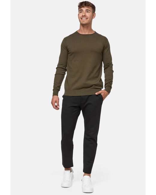 INDICODE Pullover Gamal in Green für Herren