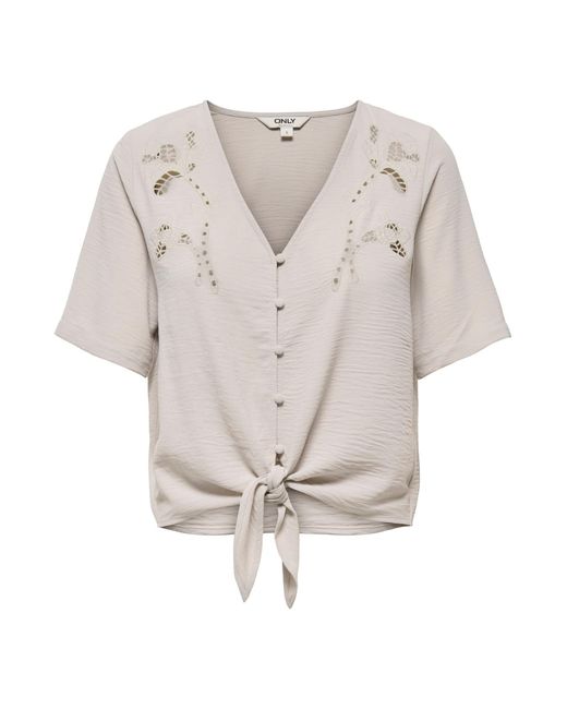 ONLY White Bluse Onlevalou
