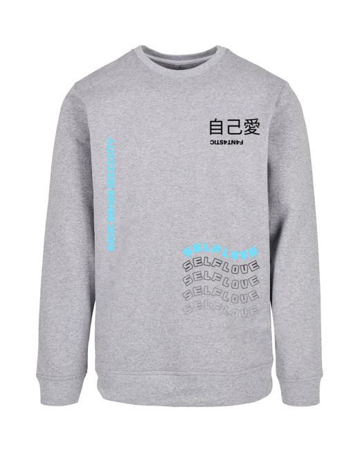 F4NT4STIC Sweatshirt Self Love in Gray für Herren