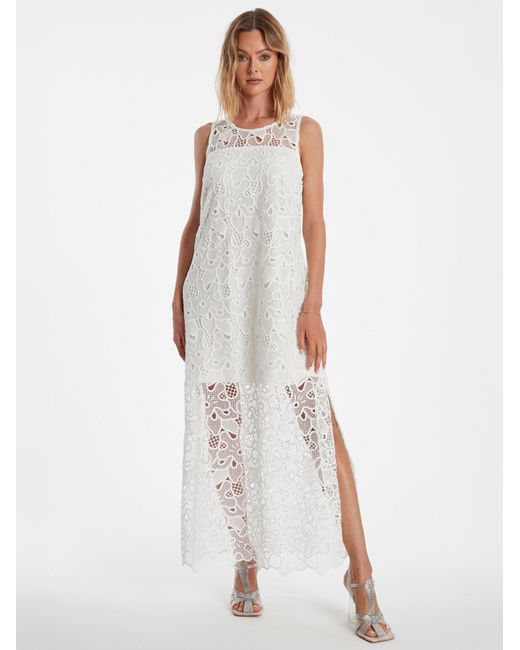 Ana Alcazar White Kleid Zafola