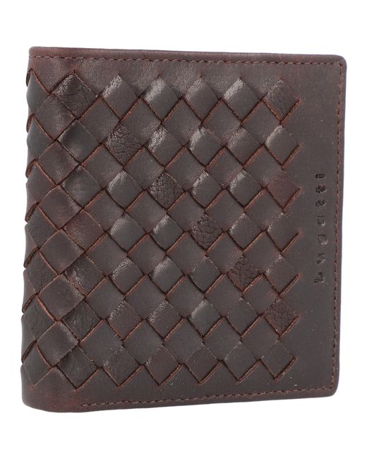 Bugatti Geldbörse Woven in Brown für Herren
