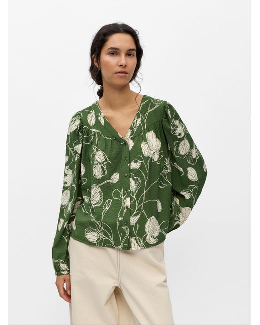 Object Green Bluse Objjacira