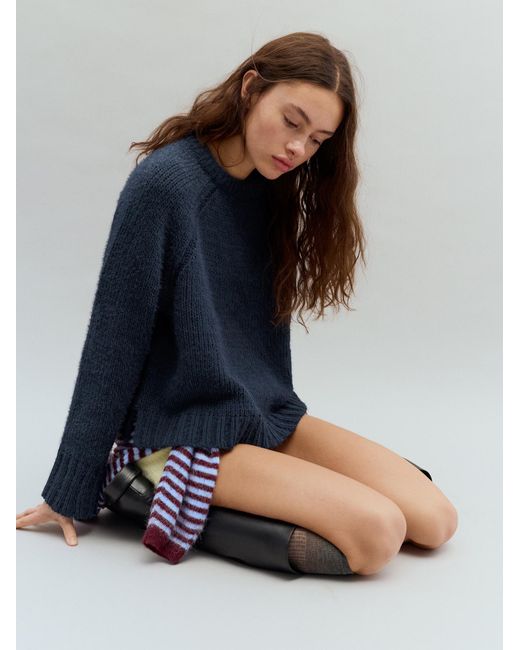 Pull&Bear Blue Pullover