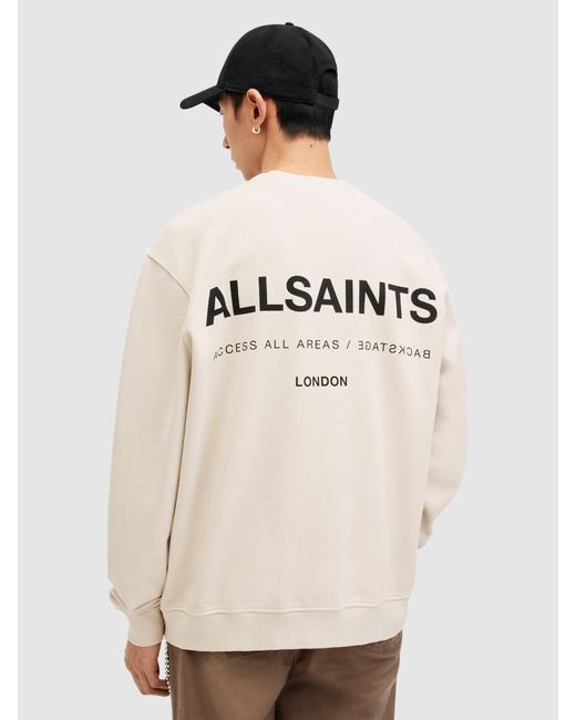 AllSaints Sweatshirt 'access' in Natural für Herren