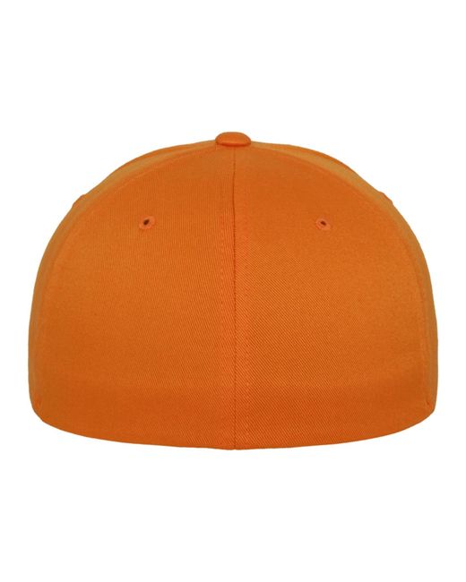 Flexfit Orange Cap Wooly Combed
