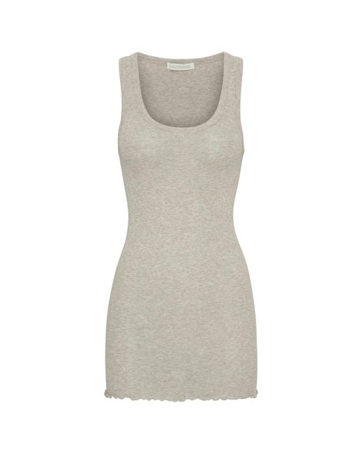 Seamless Basic Gray Top Bella