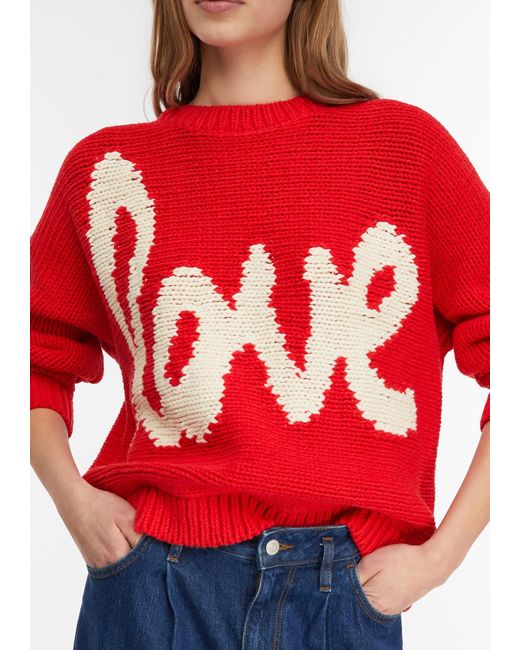 Comma, Red Strickpullover