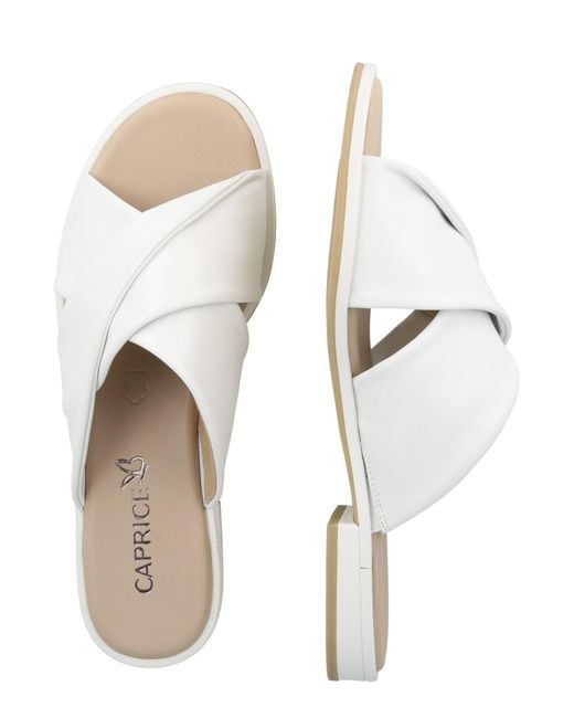 Caprice White Pantolette