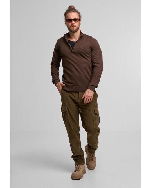 INDICODE Pullover Lilamos in Brown für Herren