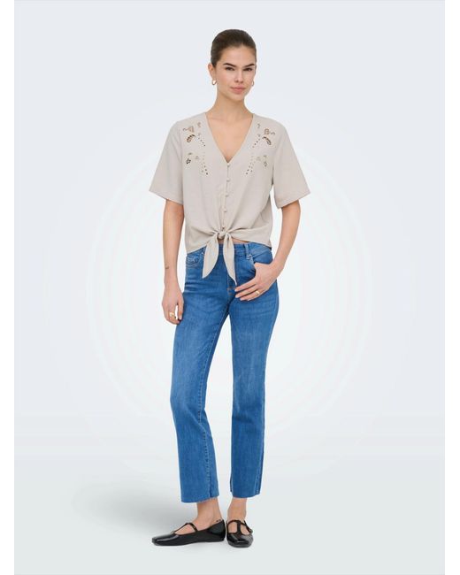 ONLY White Bluse Onlevalou