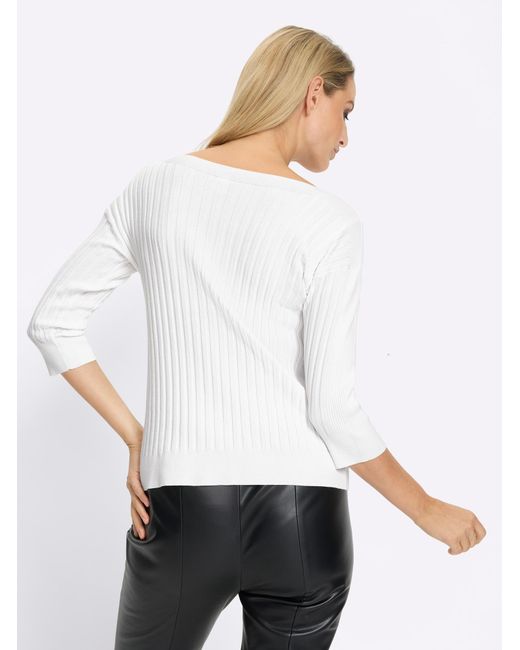 heine White Pullover