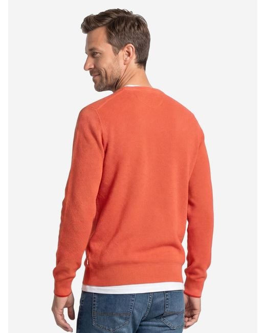 Lerros Pullover Basic in Red für Herren