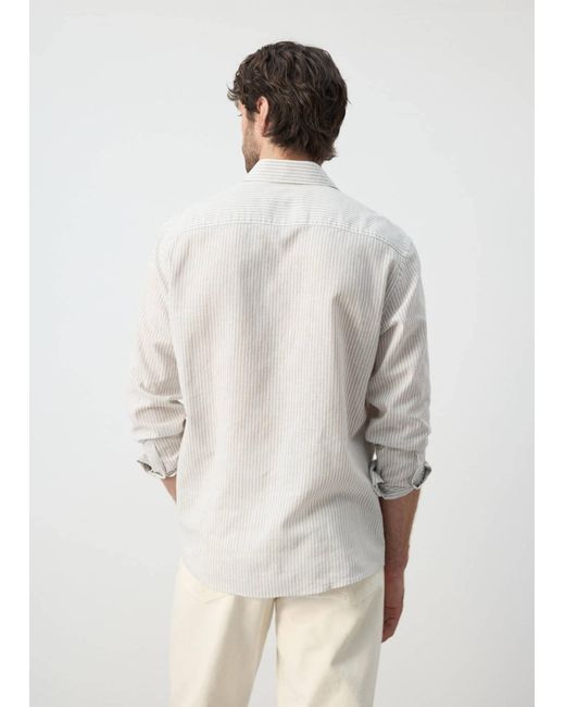 Mango Hemd Elda in White für Herren