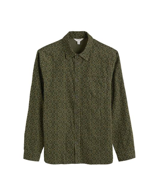 Seasalt Cornwall Hemd Shoreman Printed in Green für Herren