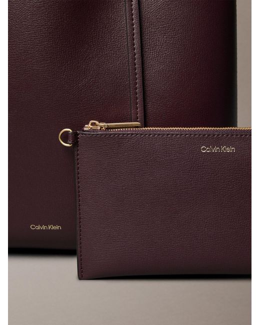 Calvin Klein Purple Shopper