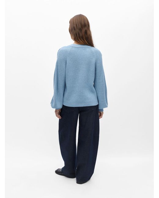 Object Blue Pullover Objhannah