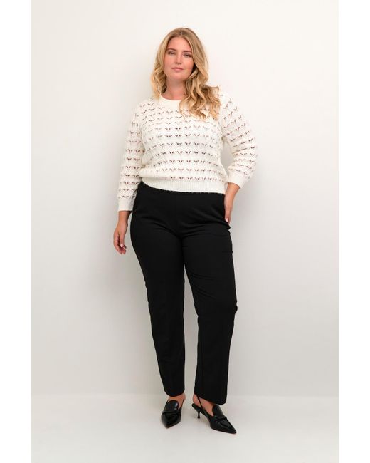 Kaffe White Pullover Helena