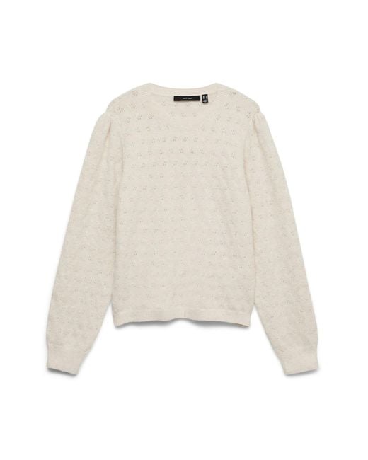 Vero Moda White Pullover Vm Doffy