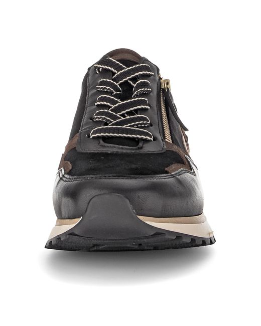 Gabor Black TURIN Keilsneaker, Freizeitschuh, Halbschuh, Schnürer in Komforweite H (sehr weit)