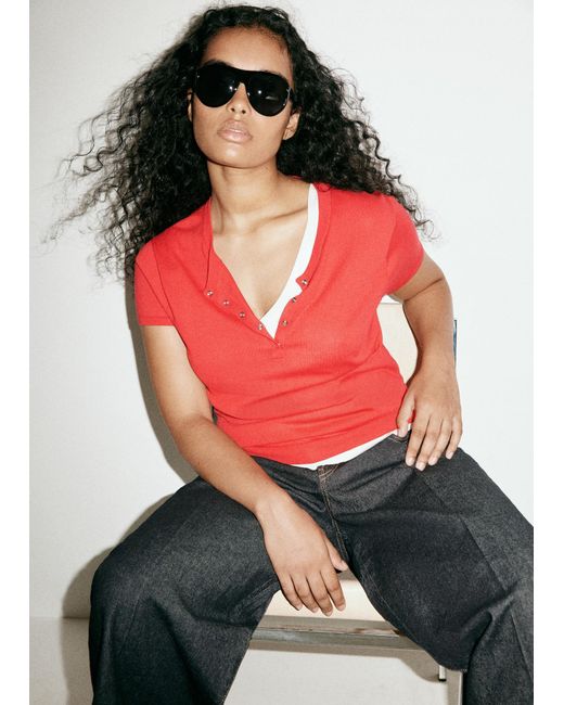 Mango Red Pullover Basinap